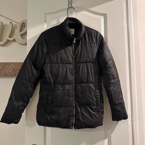 Black puffy jacket